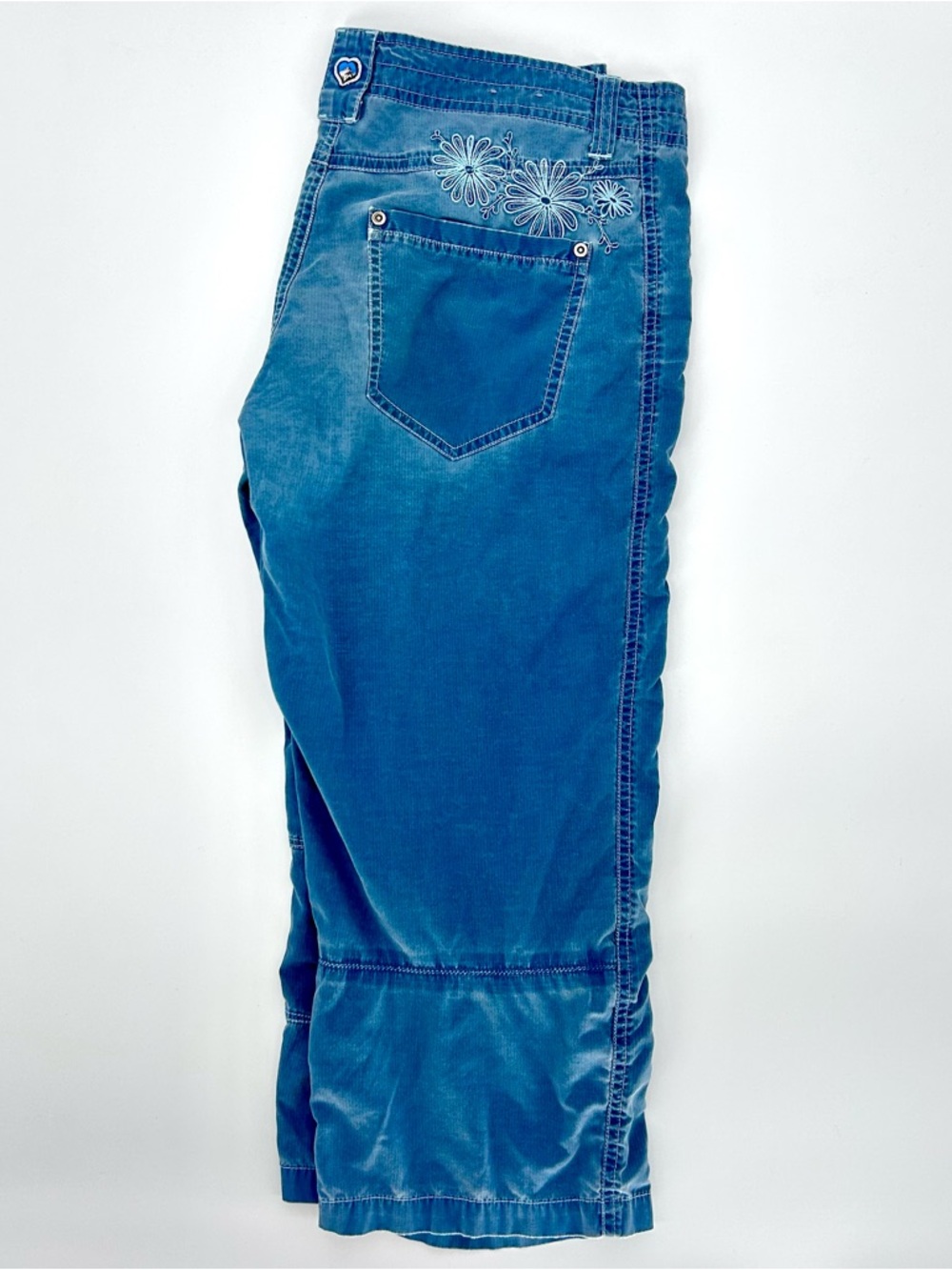 Kuhl Blue Capri Hiking Pants Cropped Utility Gorpcore Outdoor Floral